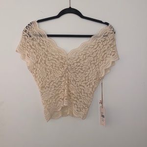 Country Ivory Laced Top